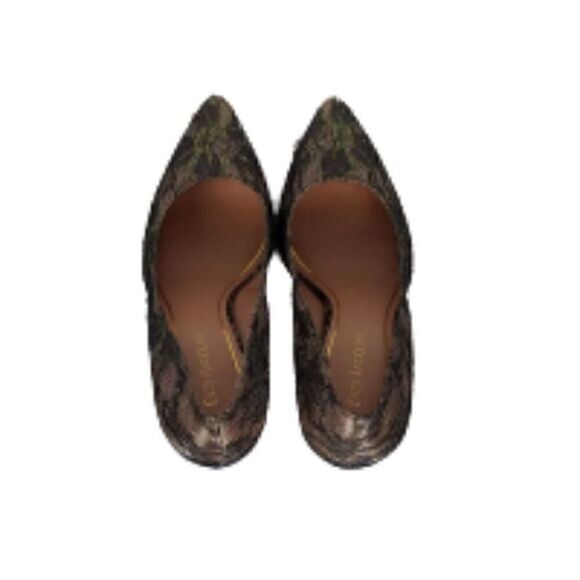 ENZO Angiolini Black Lace Pointed Toe Heels - Picture 6 of 6